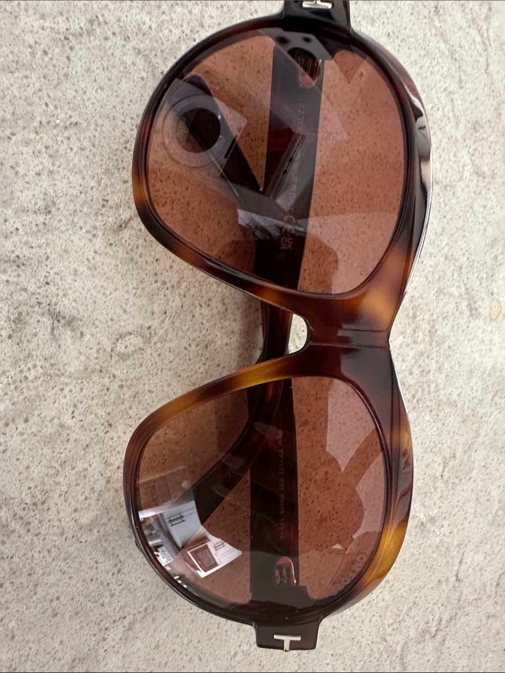Tom Ford Brown Tortoiseshell Sunglasses with Brown Lenses